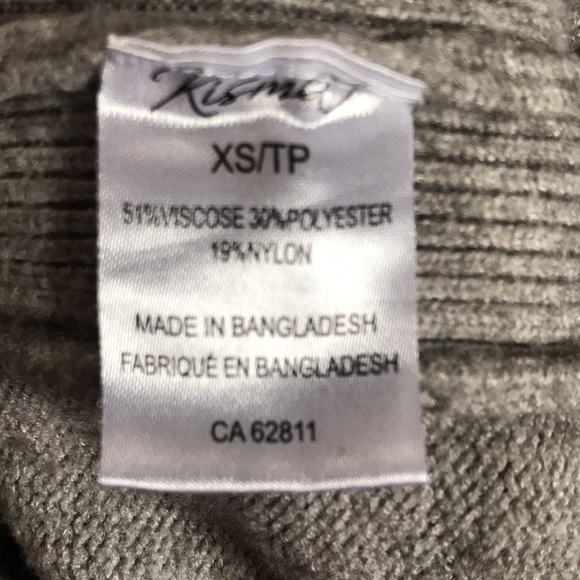 KISMET Cable Knit Oatmeal/Beige Long Scoop Bottom Warm Knitted Sweater Stretch - Picture 6 of 9